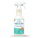 Wondercide flea tick spray bottle closeup showing pet-safe protection