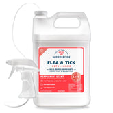 Wondercide peppermint spray bottle demonstrates natural pest control for pets and home.