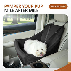Wooaidagg Dog Car Seat bottom harness anchors for stability