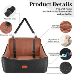Wooaidagg memory-foam cushion closeup highlights 4-inch comfort for pets