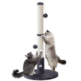 Woochpet 33in scratching post base shows sturdy stability for indoor cats