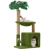 Woochpet cat tree top condo provides a private high perch for lounging.