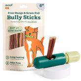 WOOF BullySafe holder setup shows easy assembly for safer, longer chew sessions.