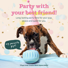 WOOF Party Pupsicle fill-easy-loading design enables spill-free filling.
