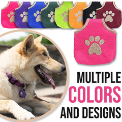 Woofhoof Peace Tag Pink durable-nylon highlights rugged outer shell and protective inner lining.