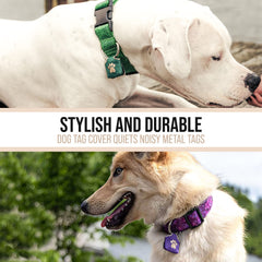 Woofhoof Peace Tag Pink machine-washable design keeps clean after muddy walks.