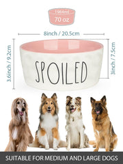 WoofinPets heavy-weight non-slip bowl stays put during vigorous meals