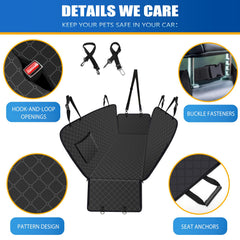 WoofKnows protección para asiento trasero evita rasguños y suciedad en el coche.