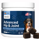 Woofy duck-flavor hip joint chews pack supports mobility with tasty daily treat