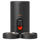 WOPET automatic cat feeder with two bowls for two pets.