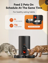 WOPET feeder digital timer enables precise meal scheduling.