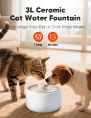 WOPET W03 Lite side view highlights sleek ceramic design for easy cleaning