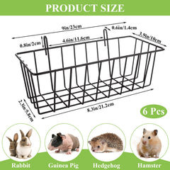 WOPPLXY rabbit hay feeder with hooks for easy installation
