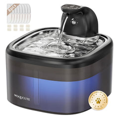 Woqucute cat water fountain cordless design for flexible placement