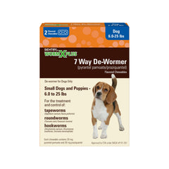 WORM X PLUS tabletas desparasitantes para perros pequeños, control de parásitos intestinales.