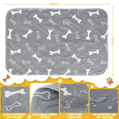 Wortade 6pack washable pee pad absorption-test close-up demonstrates high absorption for accidents.