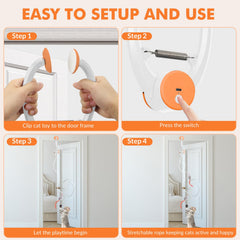 Wortade cat toy rechargeable battery for long-lasting, unplugged play