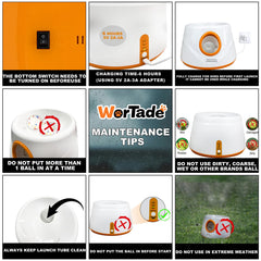 Wortade gift-pack dog ball launcher highlighting practical entertainment