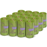 Wowflash bolsas de desechos para perros lavanda, tamaño 13x9 para dispensadores estándar.