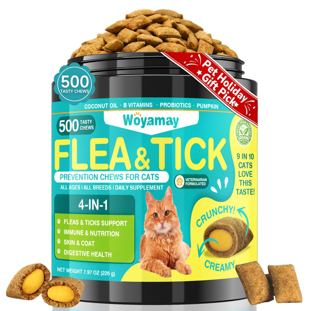Woyamay bottle pouring chews for daily flea prevention