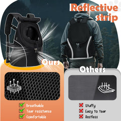 WOYYHO safety leash inside attaches to harness for added security.