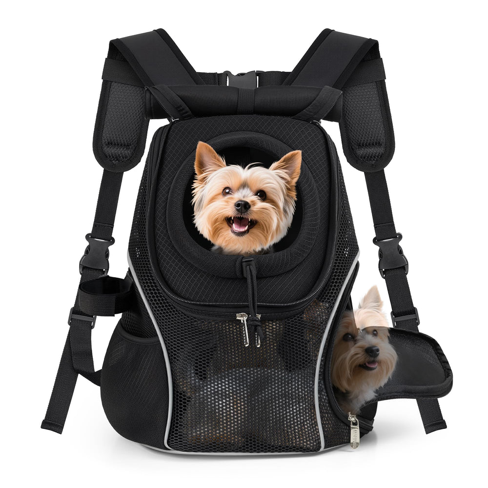 WOYYHO carrier backpack top window provides privacy and airflow for relaxed travel.