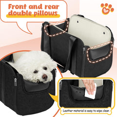 WOYYHO console dog car seat folded design for compact storage under seats.