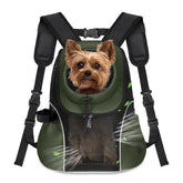 WOYYHO dog carrier backpack back view with ergonomic straps and hip belt