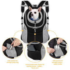 WOYYHO front back carrier design for versatile loading and pet interaction
