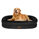 WOZOKE orthopedic dog bed with egg crate foam for joint relief and comfortable rest.