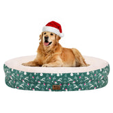 WOZOKE orthopedic dog bed with egg crate foam provides ergonomic support during rest.
