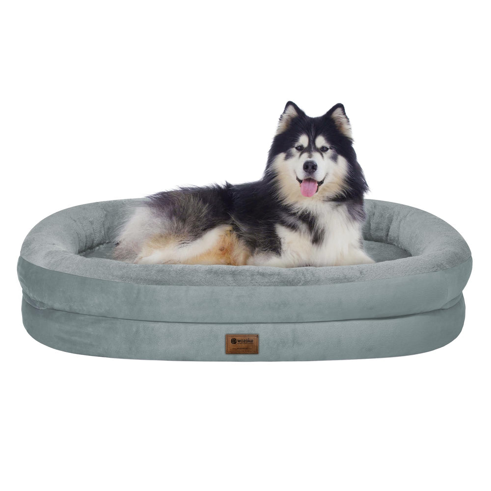 WOZOKE orthopedic dog bed with egg crate foam offering joint-supporting comfort
