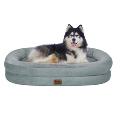 WOZOKE orthopedic dog bed with egg crate foam offering joint-supporting comfort