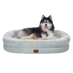 WOZOKE orthopedic dog bed memory foam egg crate for joint support and comfort
