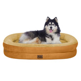 WOZOKE orthopedic egg crate foam XXL bed showing joint-supporting surface