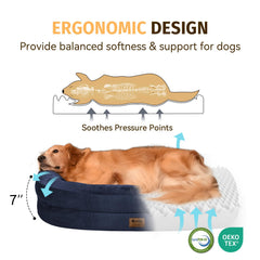 WOZOKE dog bed waterproof-cover protects the mattress