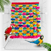 WQY GroceryShop color-rich block toy for macaws offers chewing enrichment and cage engagement