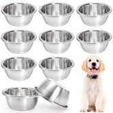 WRINGKIT 10-pack stainless steel bowls stacked for space-saving storage