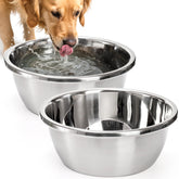 WRINGKIT 2-pack deep bowls with 24-cup capacity for ample hydration.