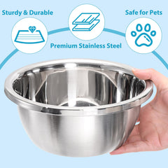 WRINGKIT dishwasher-safe stainless bowls simplify cleanup with smooth interior