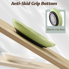 WROSWT ceramic cat bowls are wide and shallow for whisker-friendly meals.