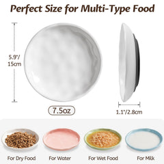 WROSWT whisker-fatigue-friendly design supports comfortable dining for cats.