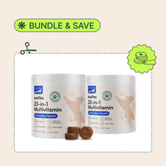 Wuffes 23-in-1 skin and coat support chews for shinier, healthier-looking fur