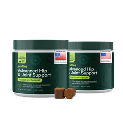 Wuffes Advanced Hip and Joint Chews pack promotes mobility and comfort