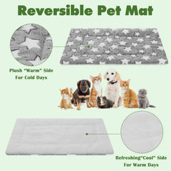 Wutfuooo dog pad soft plush-side provides warm indoor lounging