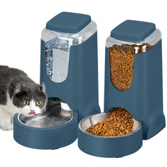 WyfKyd 2-Pack automatic feeder front view enables hands-free feeding for busy households.