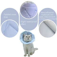 WZ PET blue-twill reversible collar offers two looks for photos and daily wear