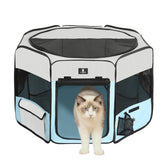 X-ZONE PET dog playpen folded carry case for easy portability.