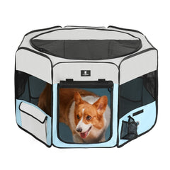 X-ZONE PET dog playpen foldable with carry case for portability