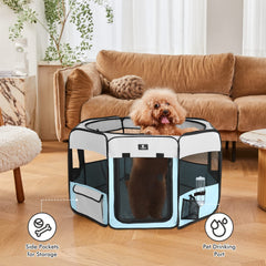 X-ZONE PET dog playpen 600D oxford fabric for durable use.